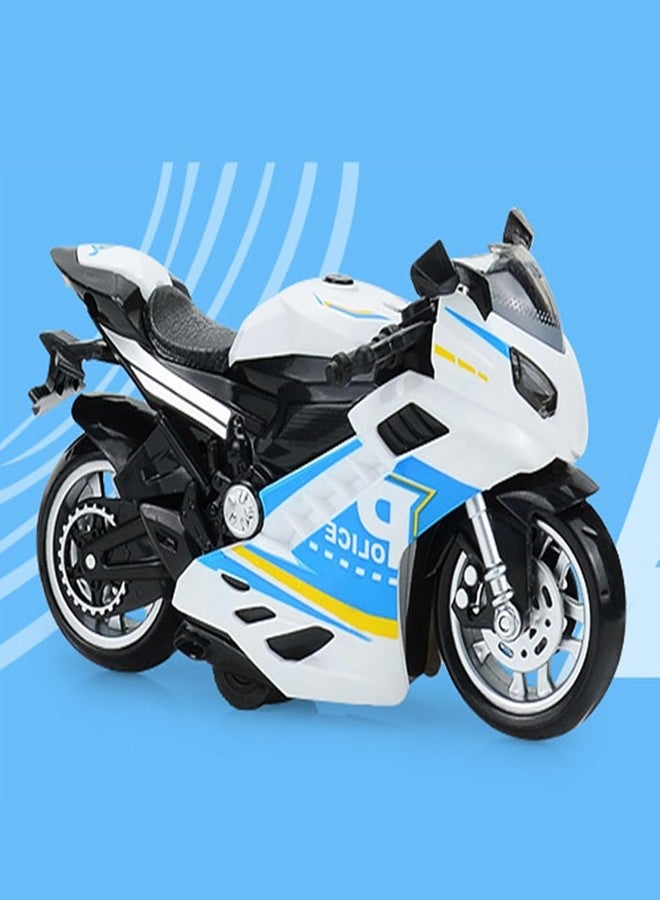 RAMPKD New Toy Kids Sport Motorcycle Toy Pull Back Motorcycle Toys with Music Lighting Motorcycles Toy for Boys Age 3-8 Year Old (Multi)(Sport Bike_R) - Image 1
